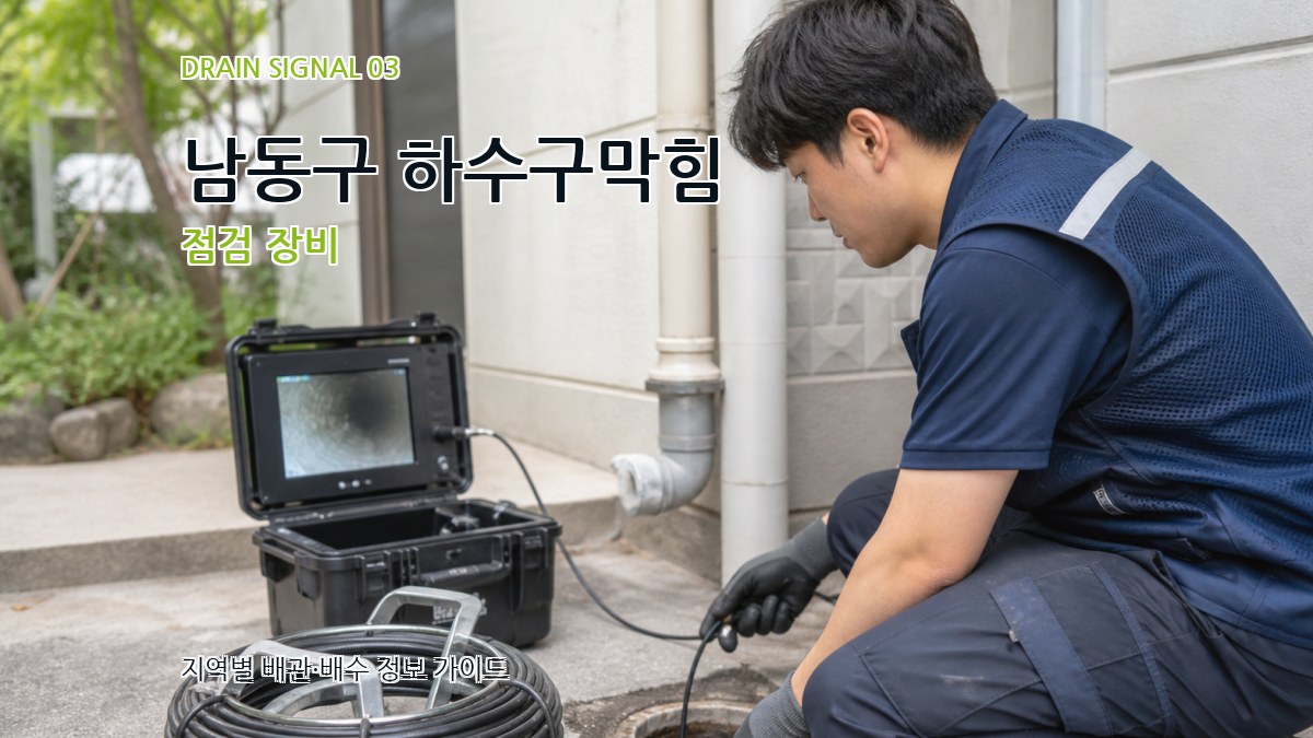 남동구 하수구막힘 점검 장비