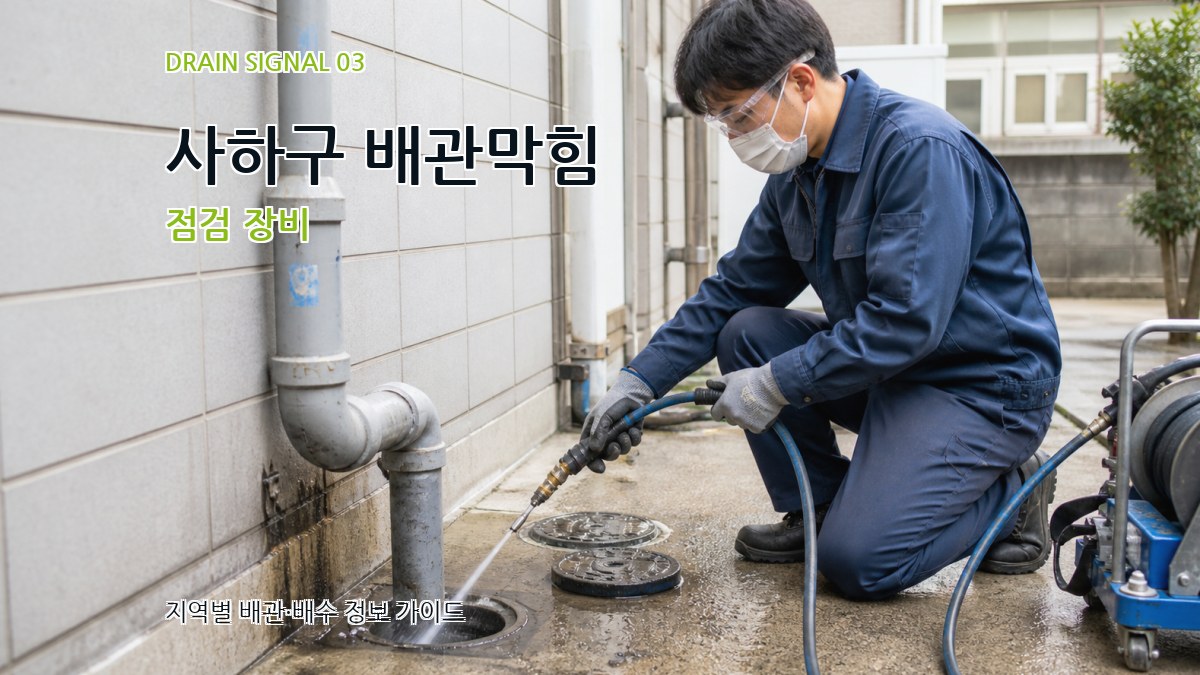 사하구 배관막힘 점검 장비