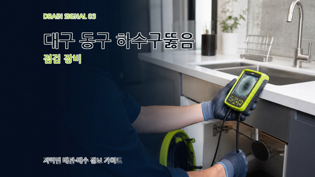 대구 동구 하수구뚫음 점검 장비