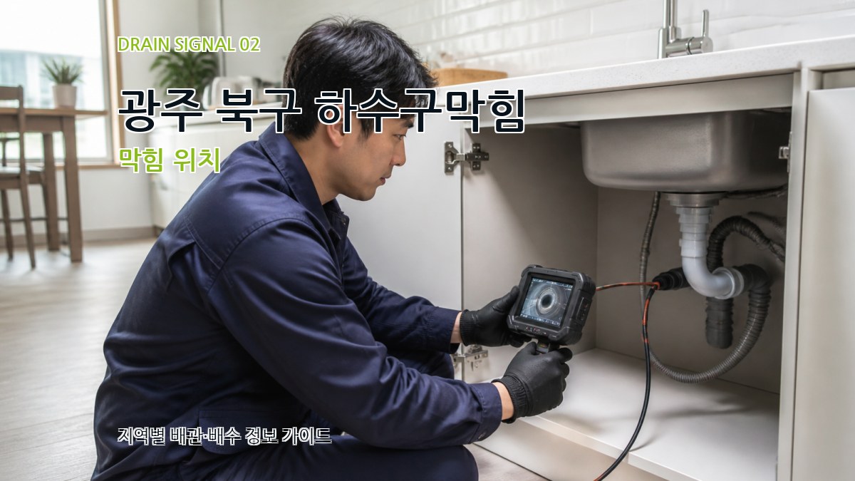 광주 북구 하수구막힘 막힘 위치