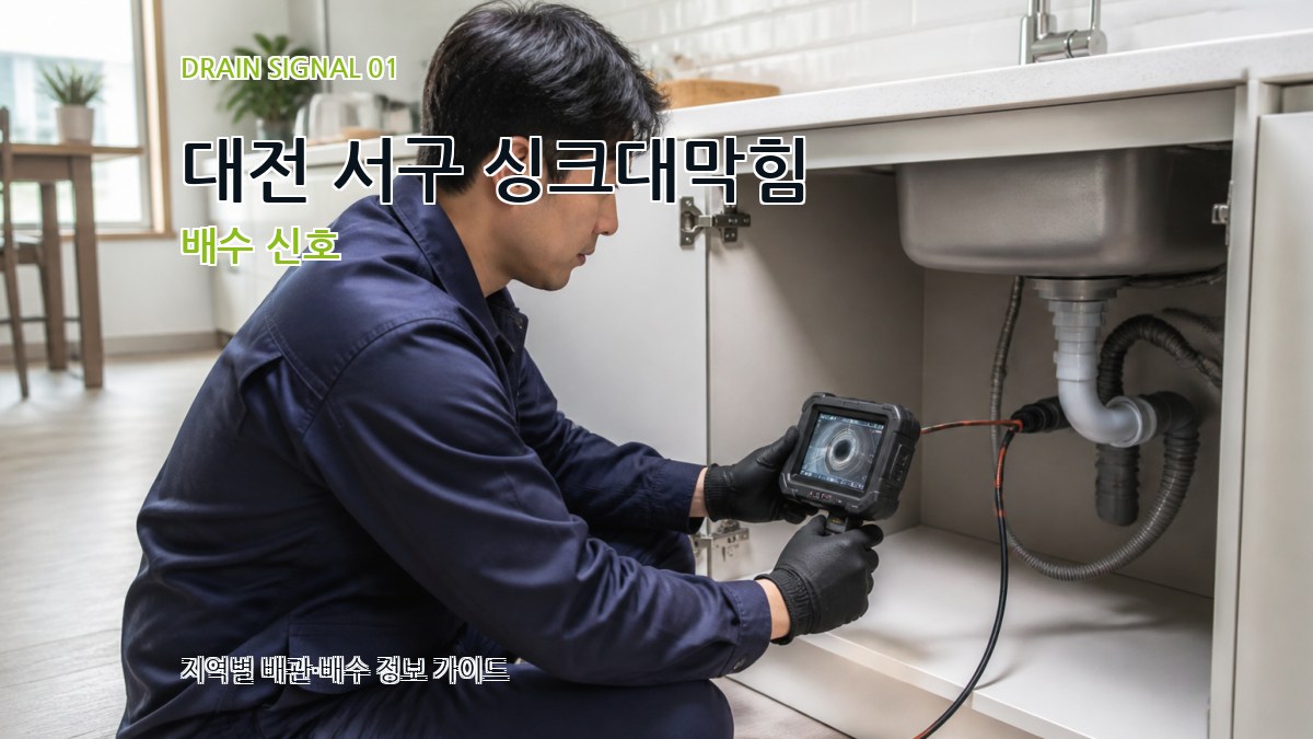 대전 서구 싱크대막힘