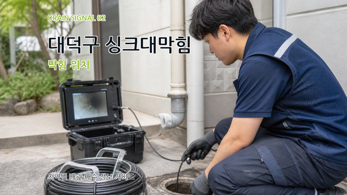 대덕구 싱크대막힘 막힘 위치