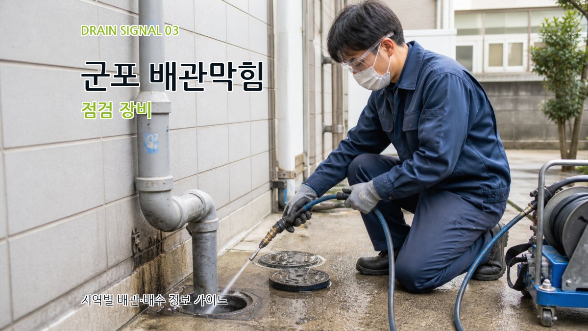 군포 배관막힘 점검 장비