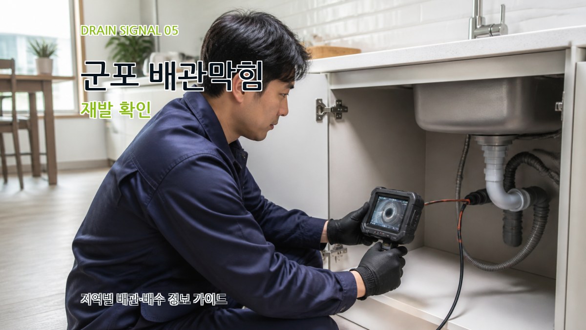 군포 배관막힘 재발 확인