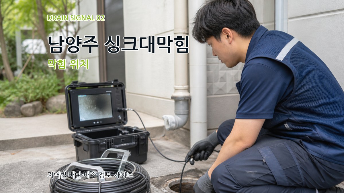 남양주 싱크대막힘 막힘 위치