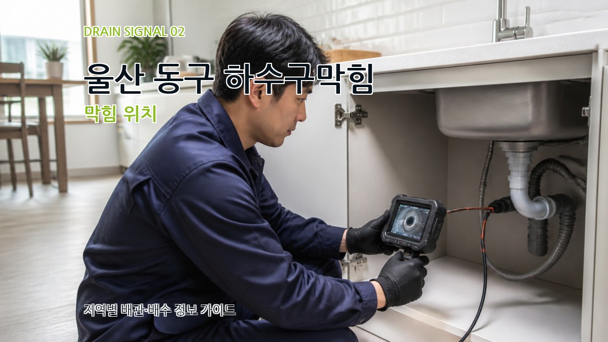 울산 동구 하수구막힘 막힘 위치