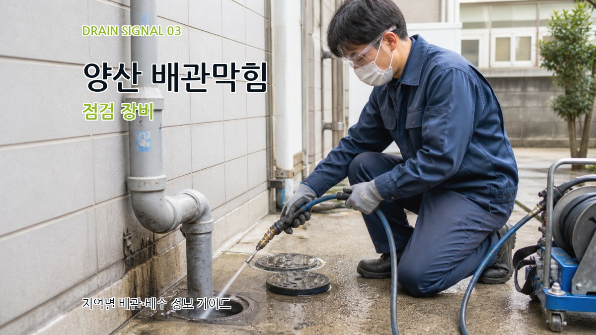 양산 배관막힘 점검 장비