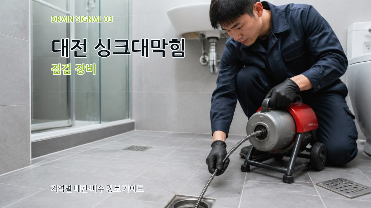 대전 싱크대막힘 점검 장비
