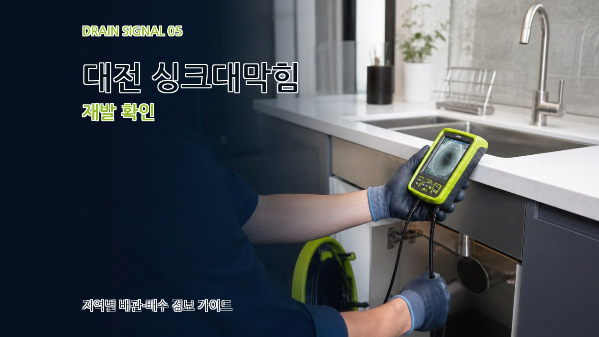 대전 싱크대막힘 재발 확인
