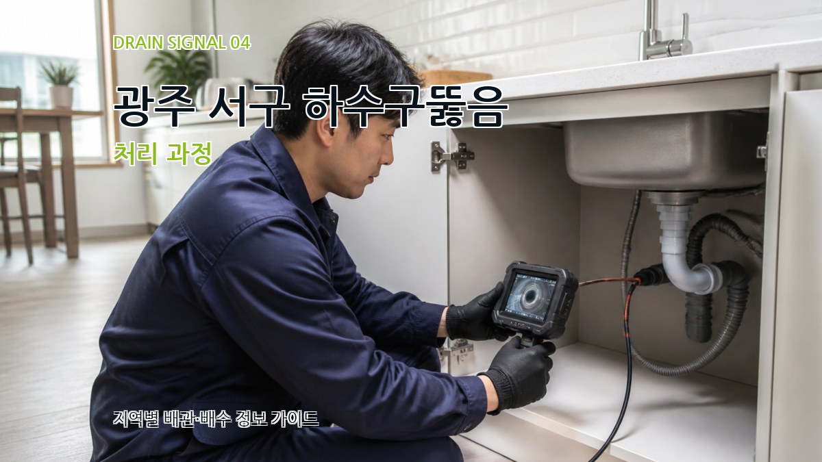광주 서구 하수구뚫음 처리 과정