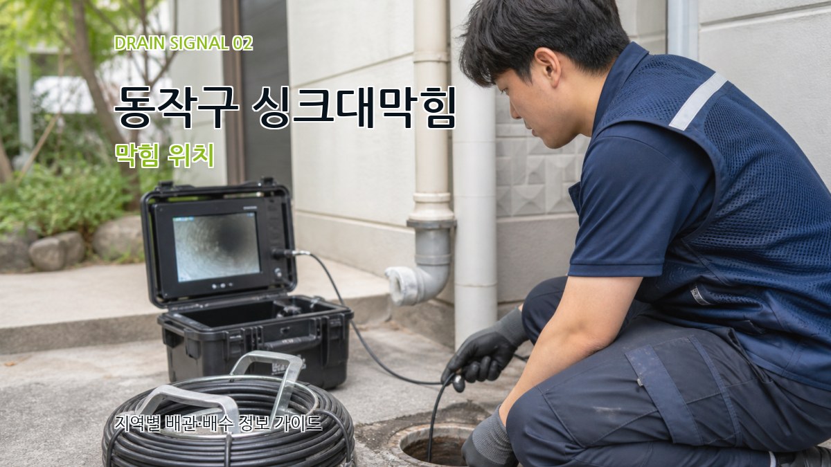 동작구 싱크대막힘 막힘 위치