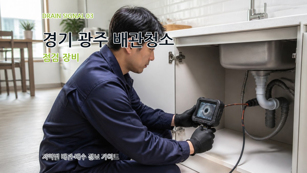 경기 광주 배관청소 점검 장비