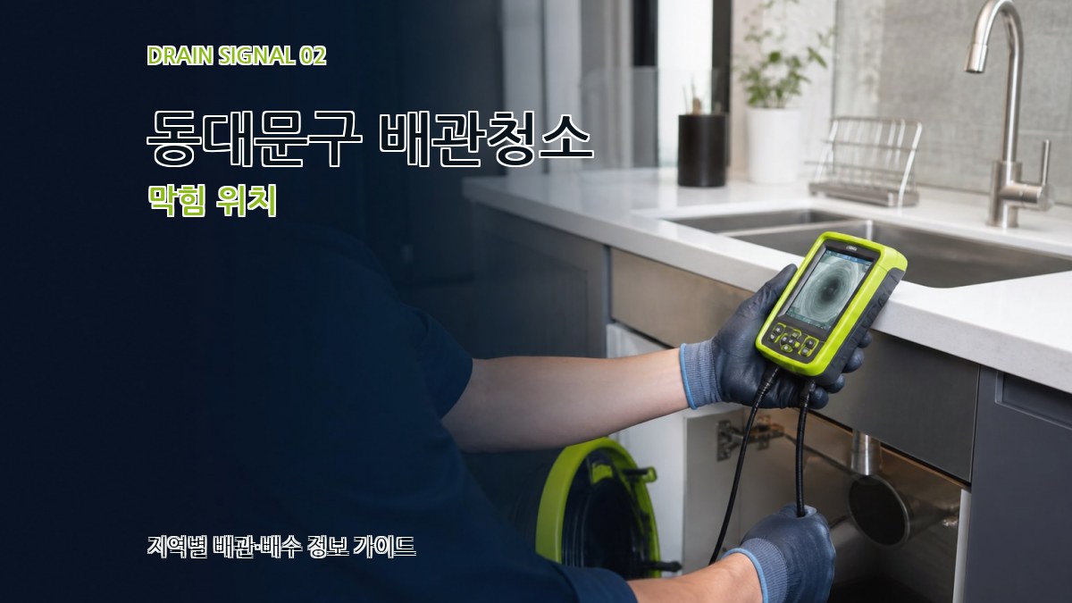 동대문구 배관청소 막힘 위치