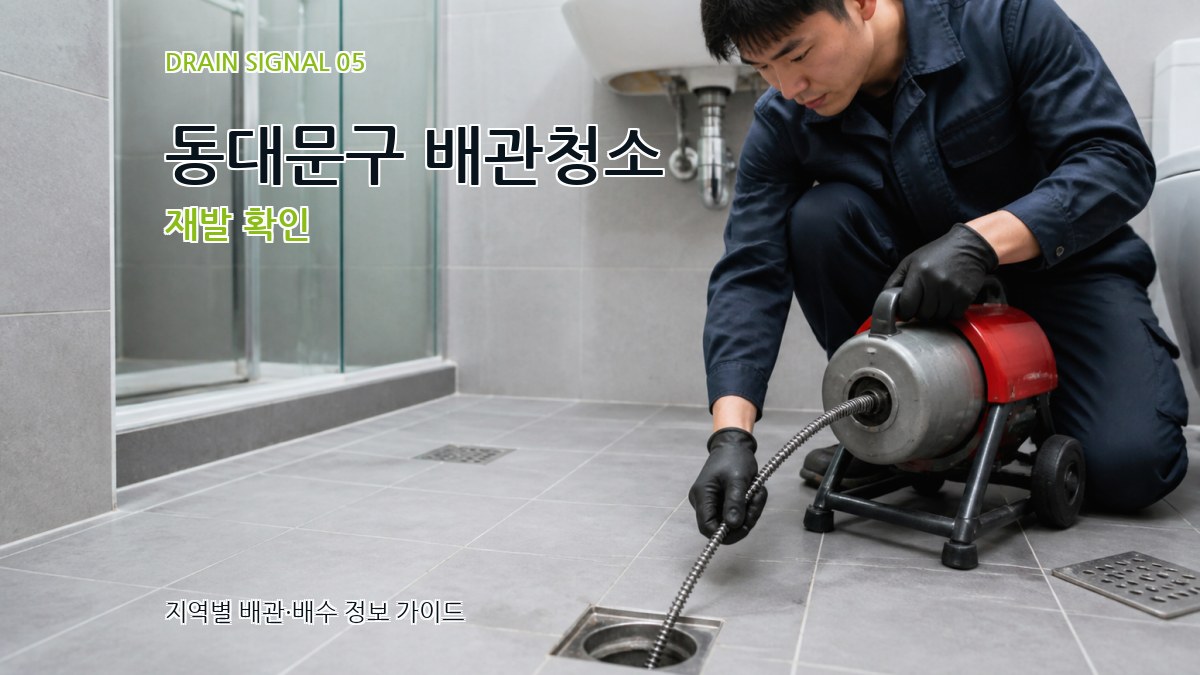 동대문구 배관청소 재발 확인