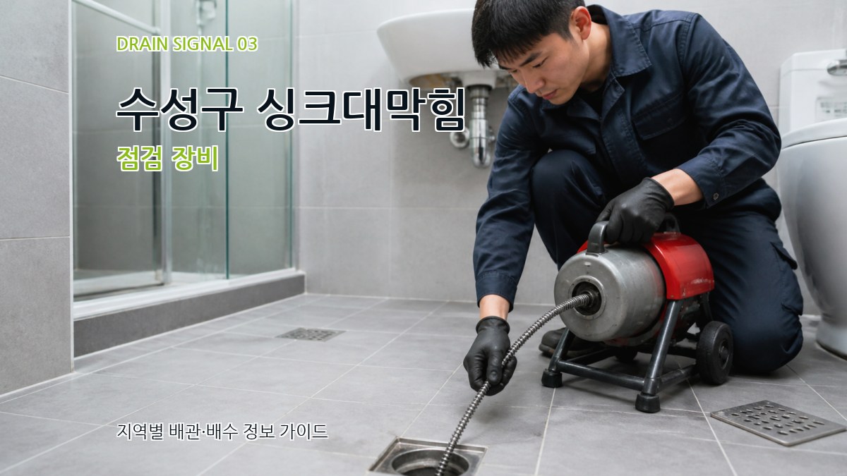 수성구 싱크대막힘 점검 장비