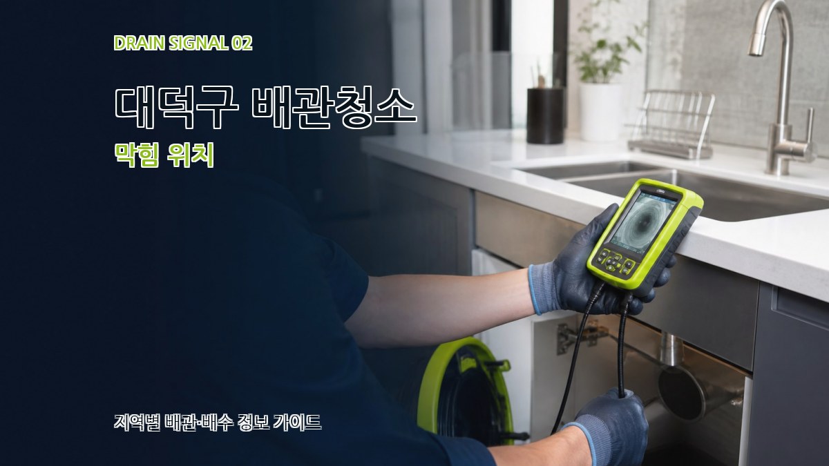 대덕구 배관청소 막힘 위치
