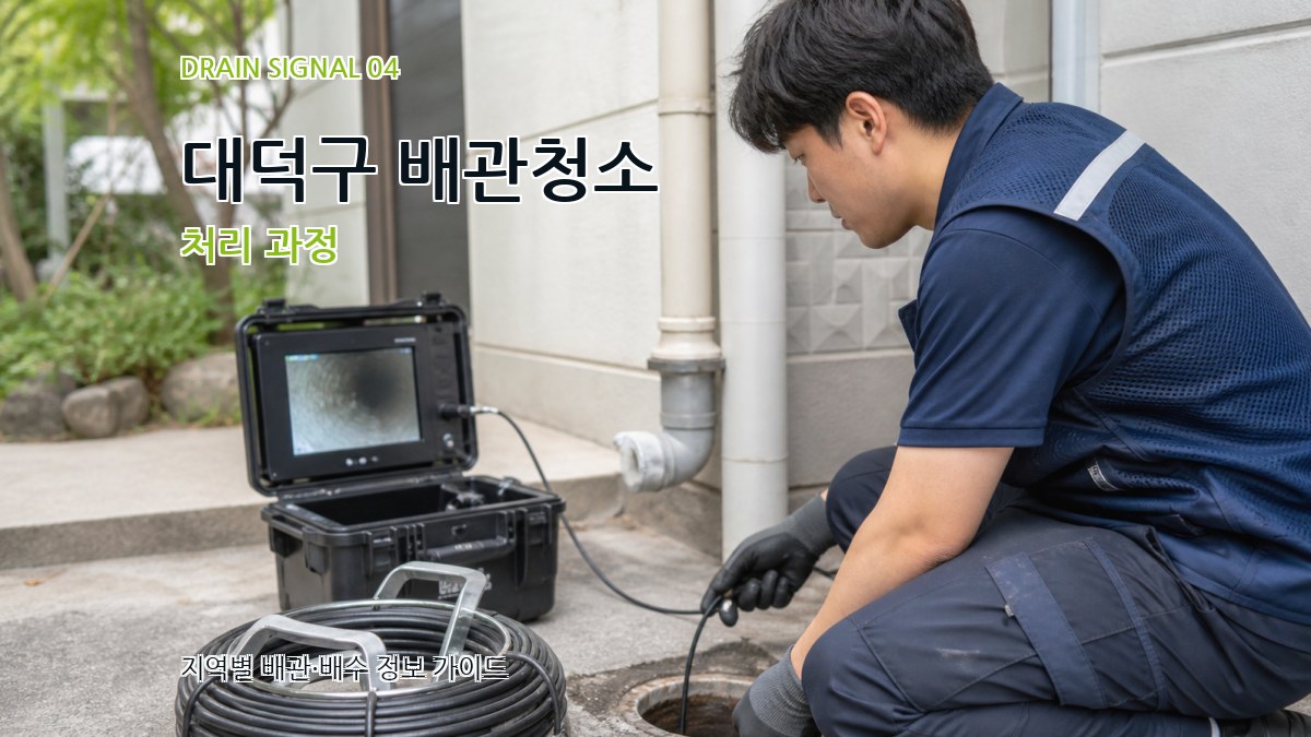 대덕구 배관청소 처리 과정