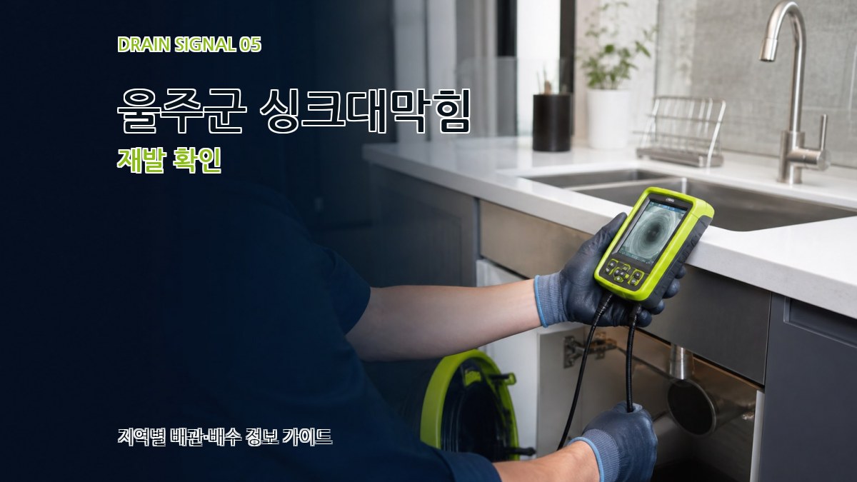 울주군 싱크대막힘 재발 확인