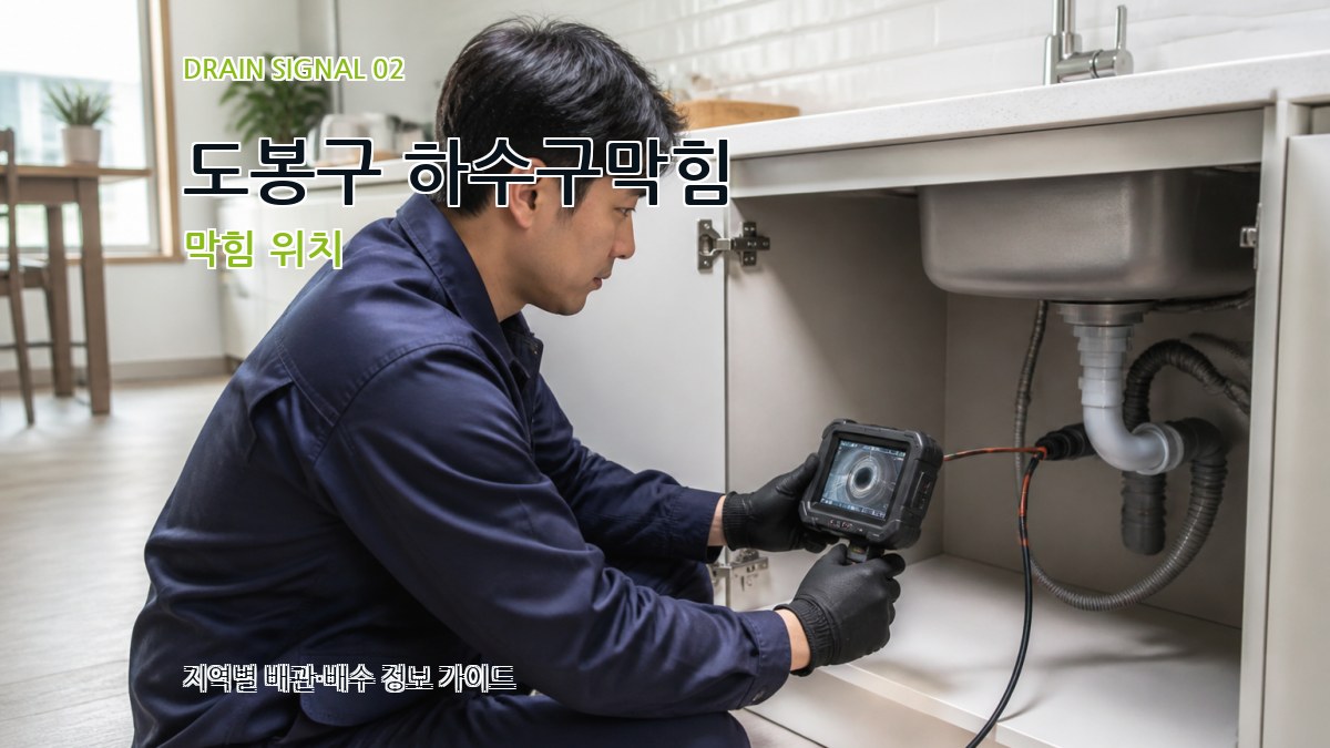 도봉구 하수구막힘 막힘 위치