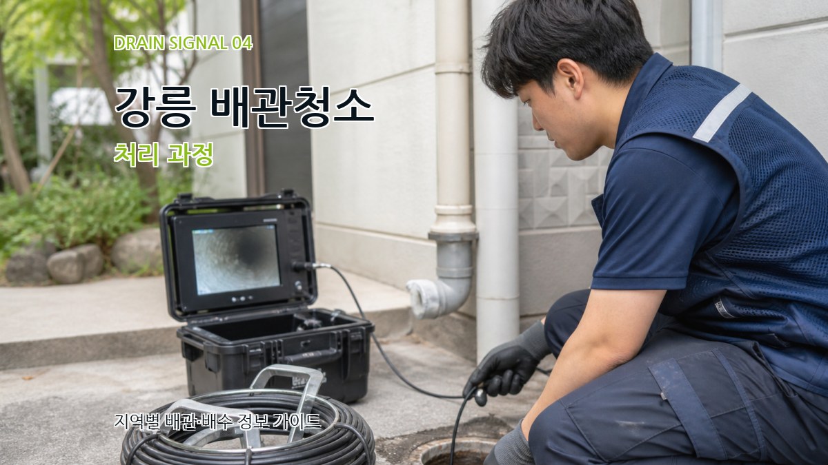 강릉 배관청소 처리 과정
