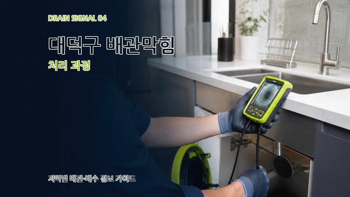 대덕구 배관막힘 처리 과정