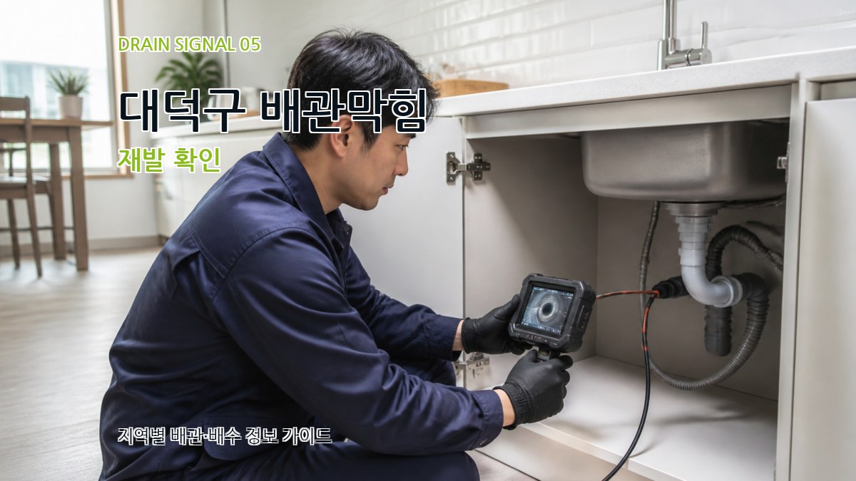대덕구 배관막힘 재발 확인