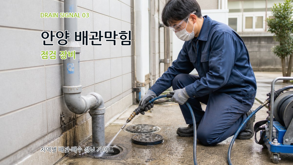 안양 배관막힘 점검 장비