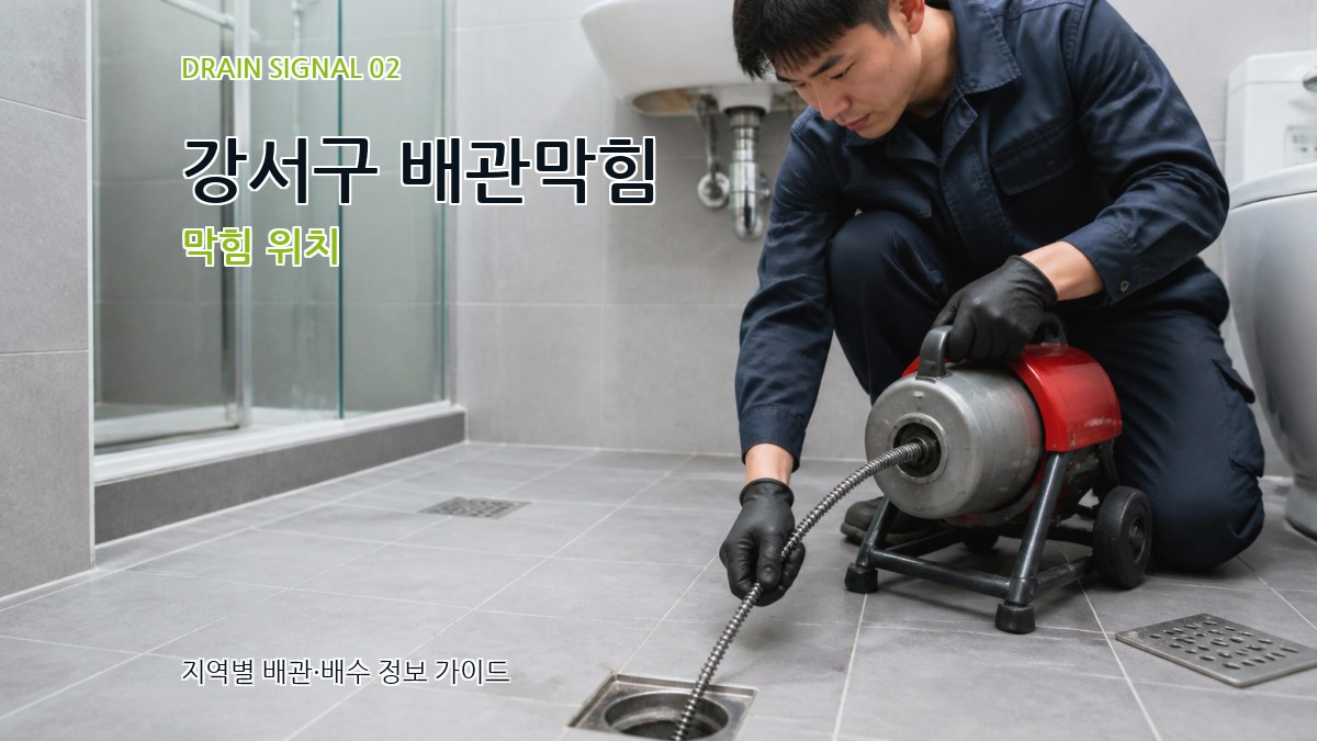 강서구 배관막힘 막힘 위치