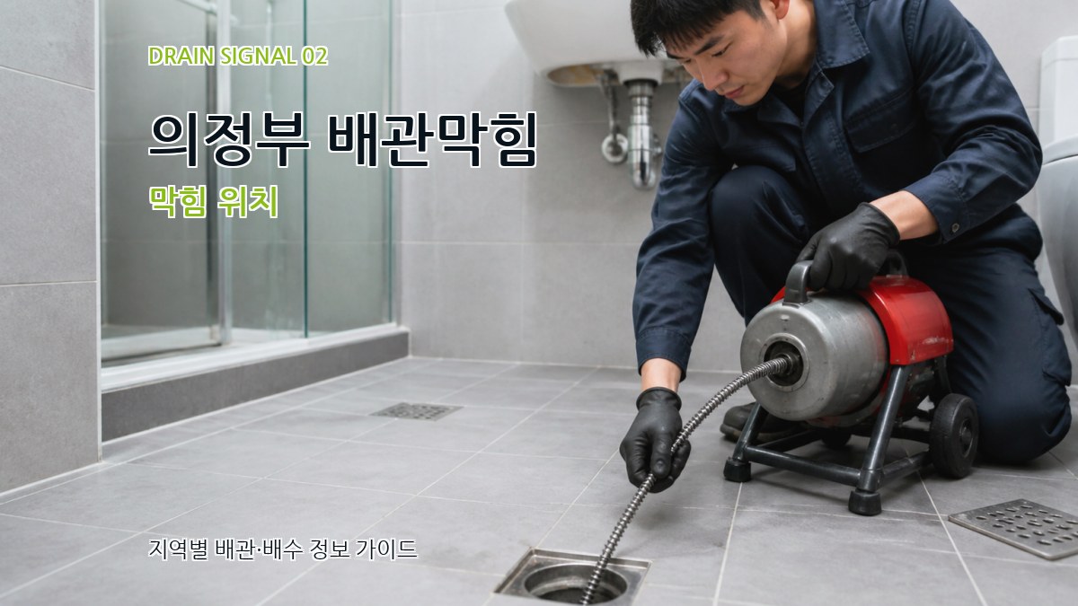 의정부 배관막힘 막힘 위치