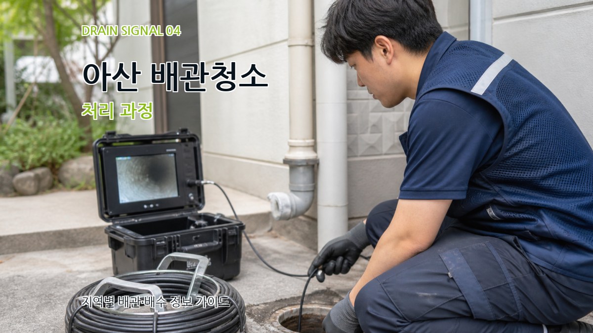 아산 배관청소 처리 과정
