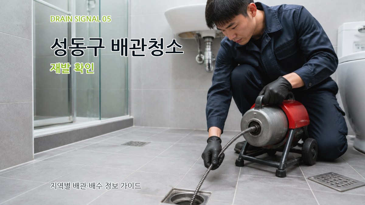 성동구 배관청소 재발 확인