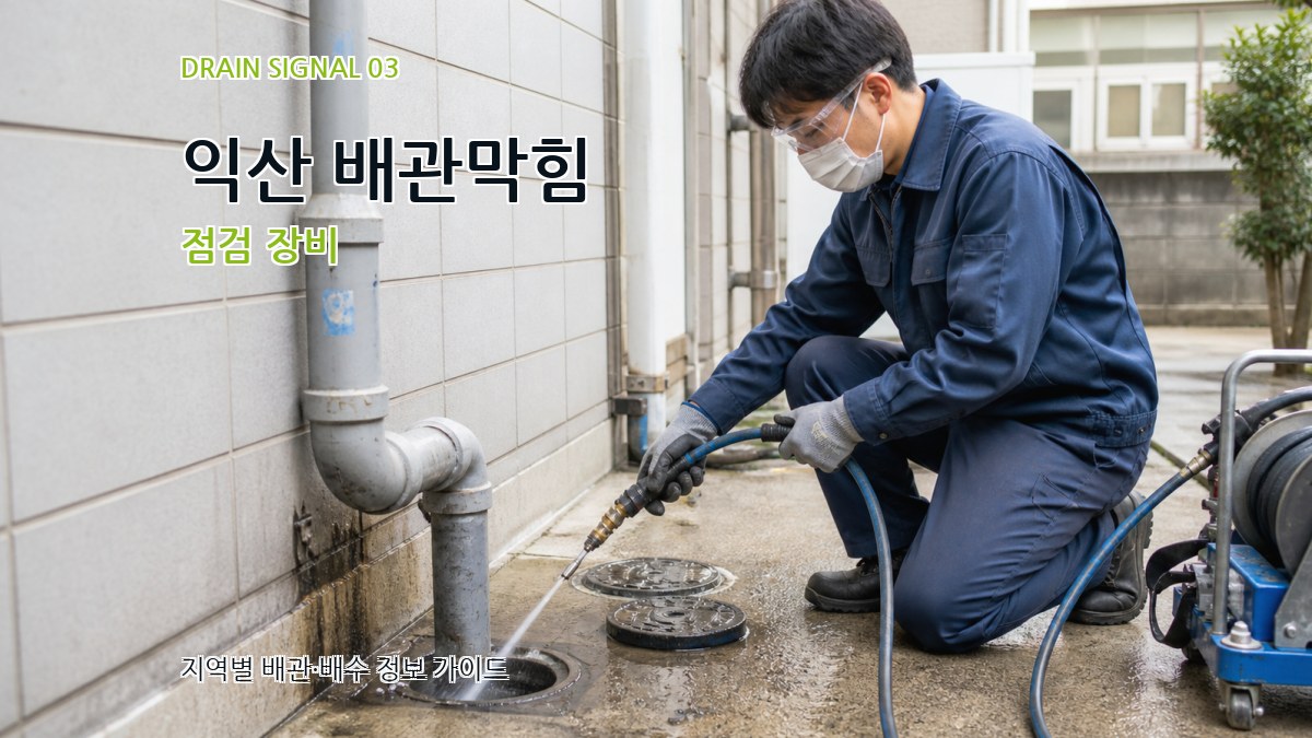 익산 배관막힘 점검 장비