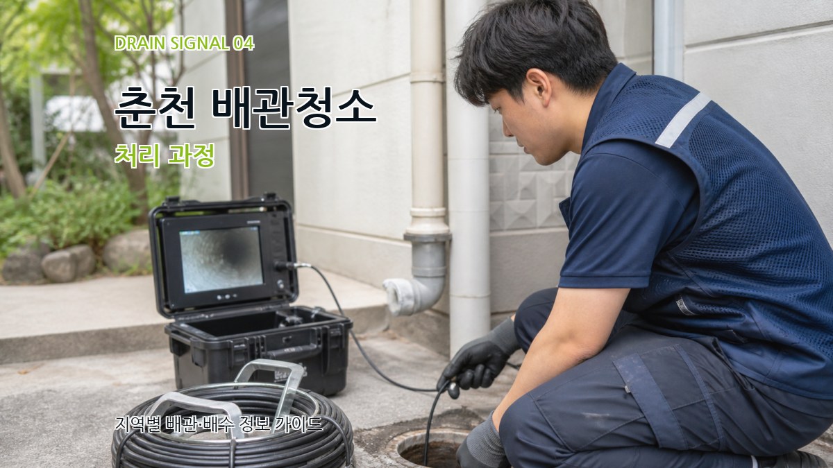 춘천 배관청소 처리 과정