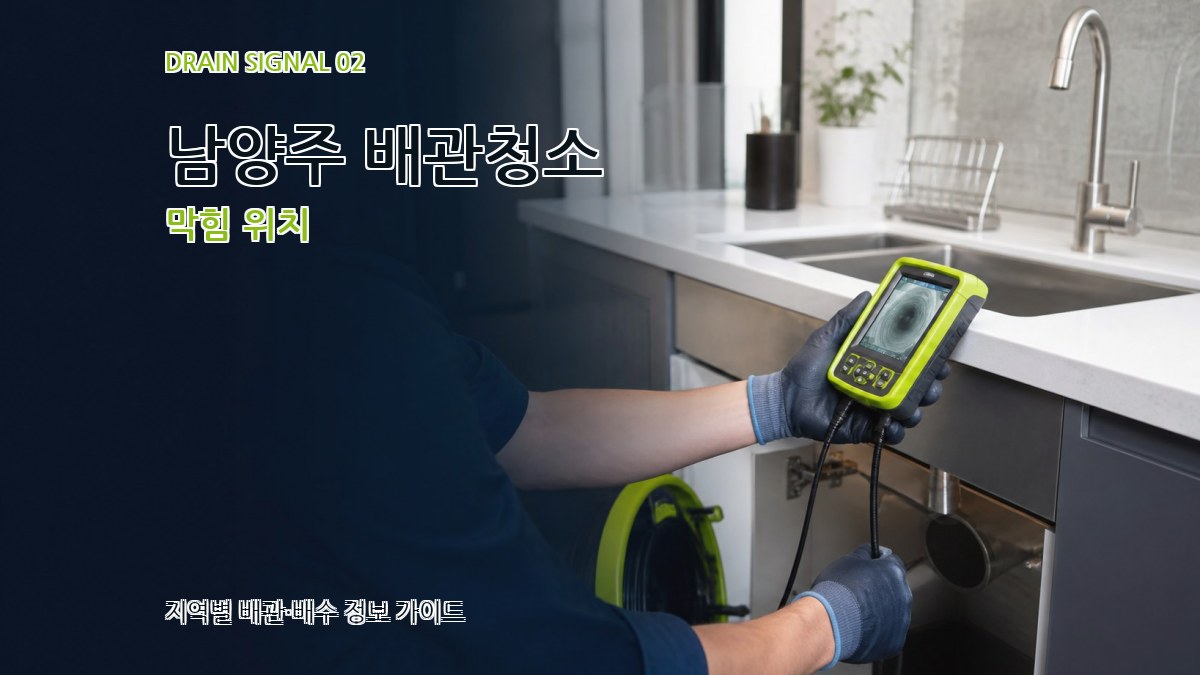 남양주 배관청소 막힘 위치