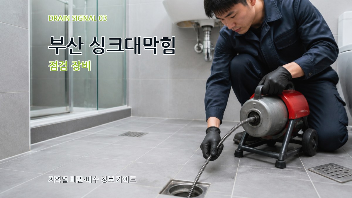 부산 싱크대막힘 점검 장비