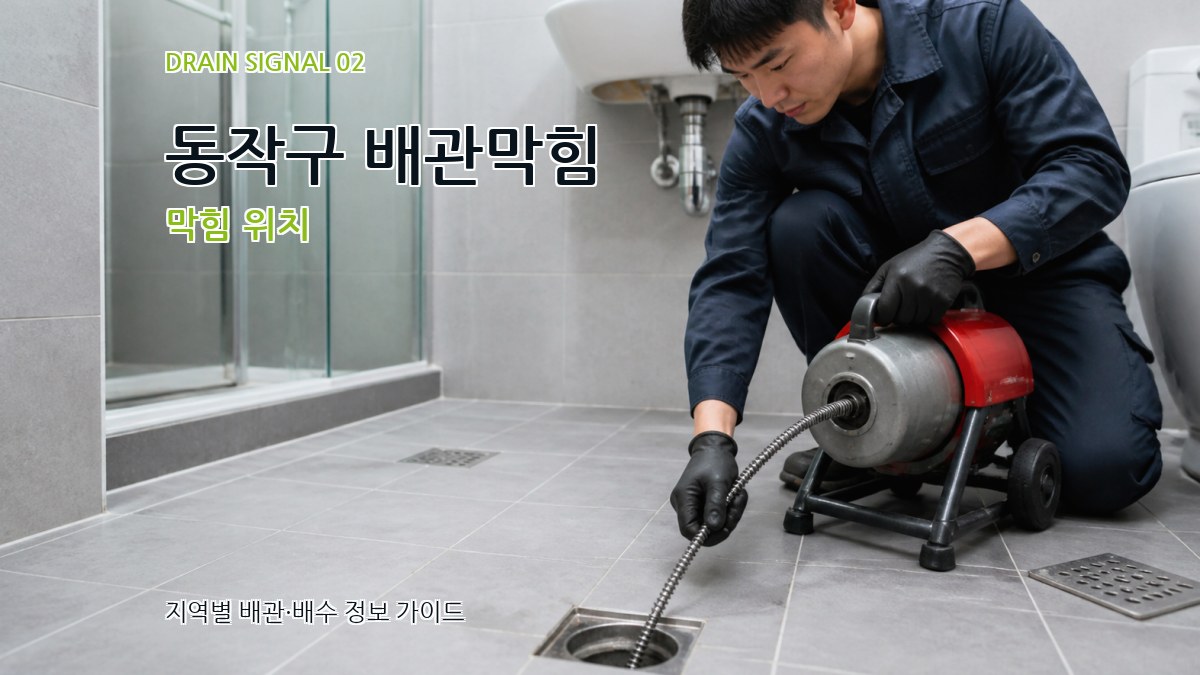 동작구 배관막힘 막힘 위치
