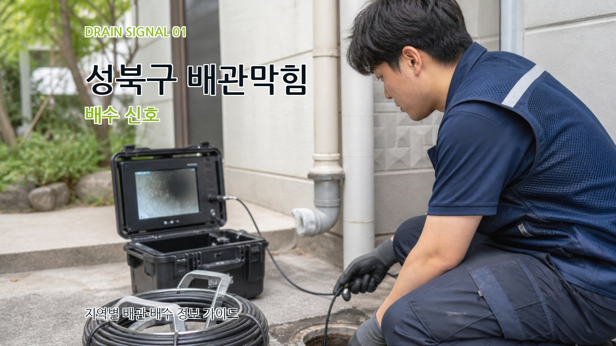 성북구 배관막힘