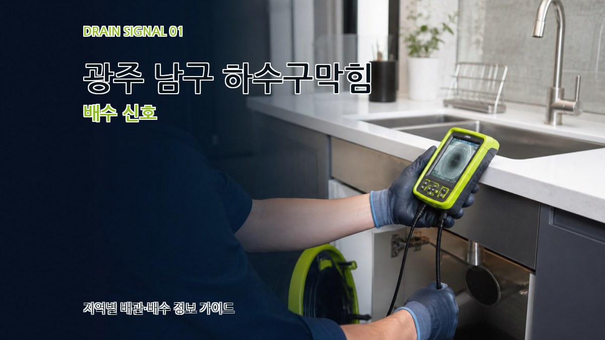 광주 남구 하수구막힘