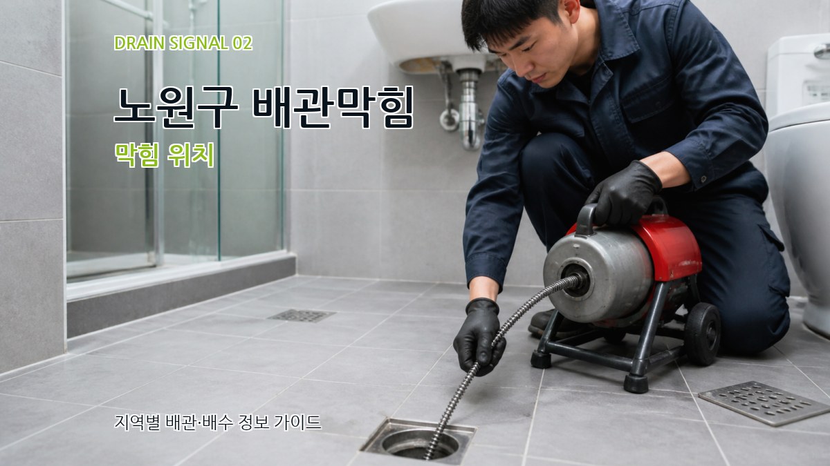 노원구 배관막힘 막힘 위치