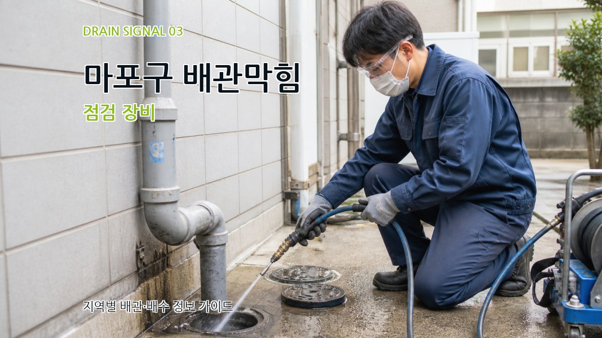 마포구 배관막힘 점검 장비
