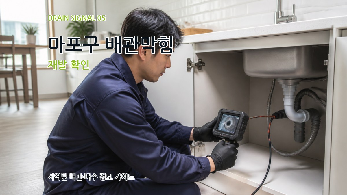 마포구 배관막힘 재발 확인