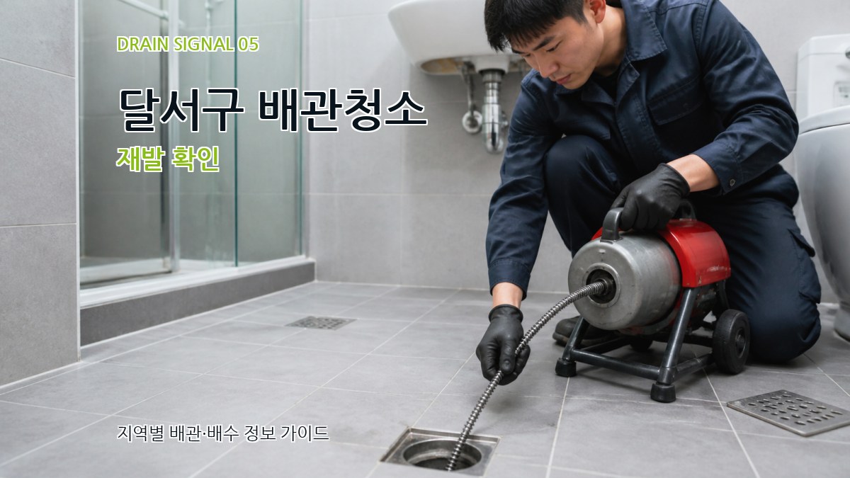 달서구 배관청소 재발 확인