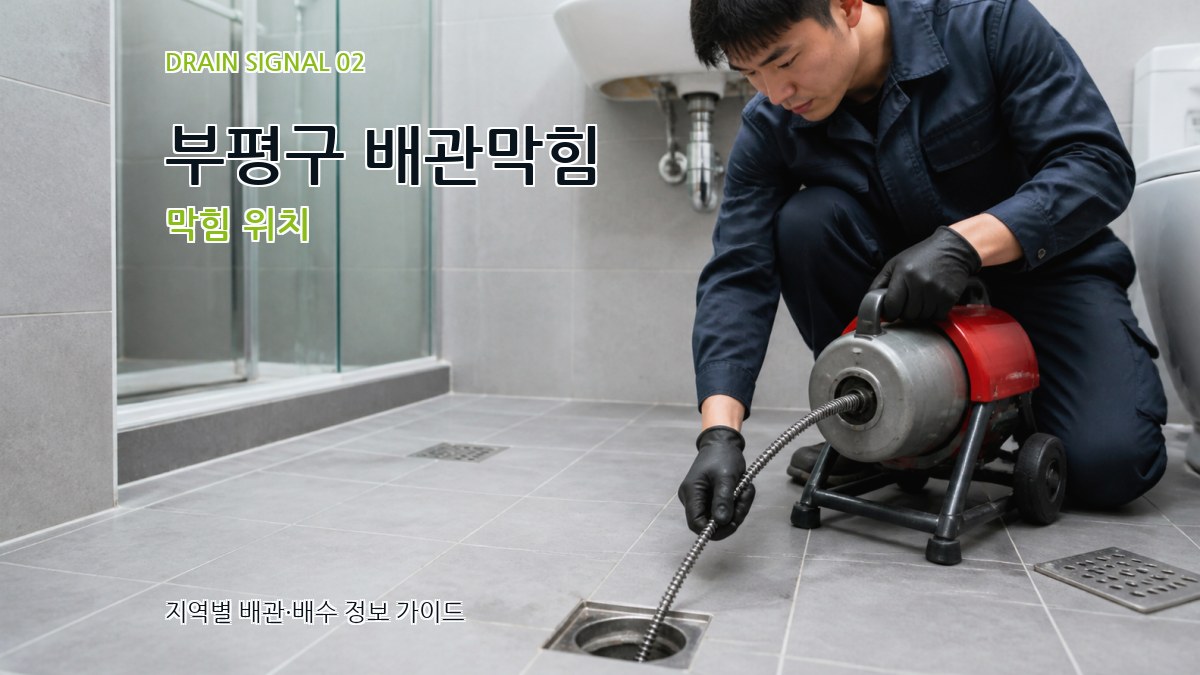 부평구 배관막힘 막힘 위치