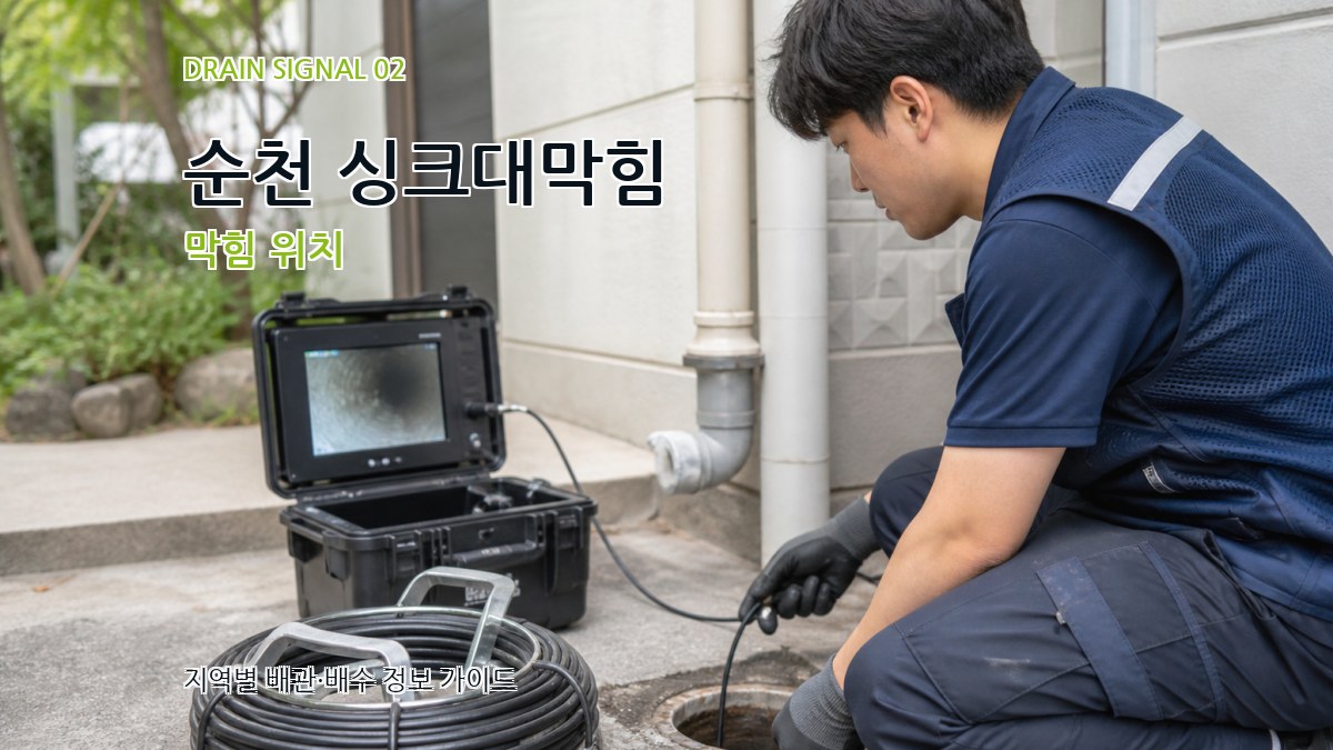 순천 싱크대막힘 막힘 위치