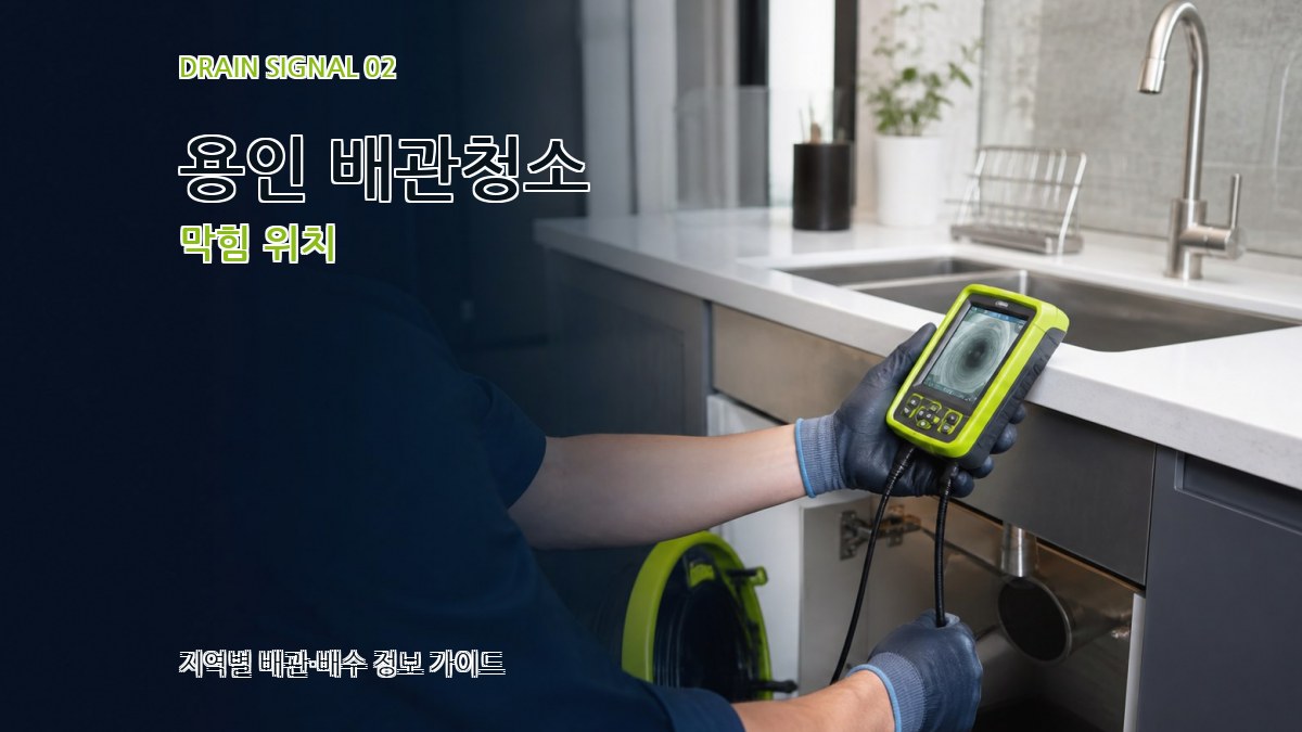 용인 배관청소 막힘 위치