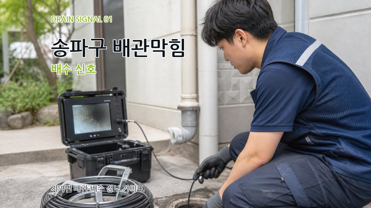 송파구 배관막힘