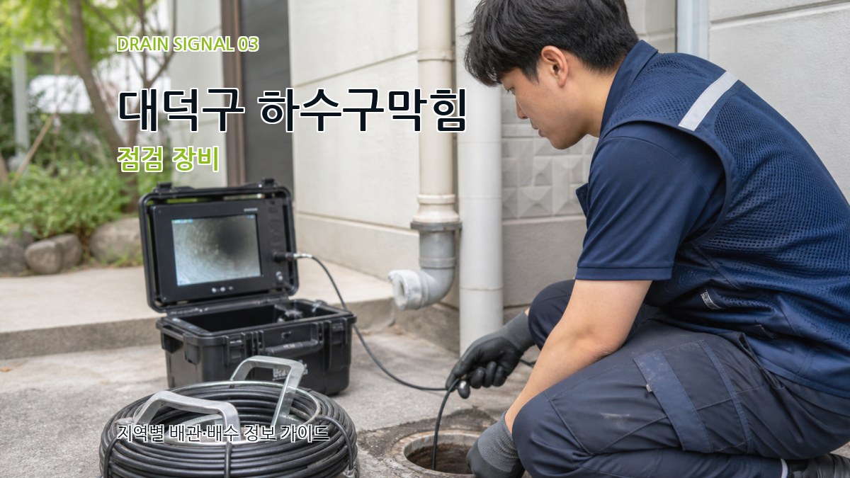 대덕구 하수구막힘 점검 장비