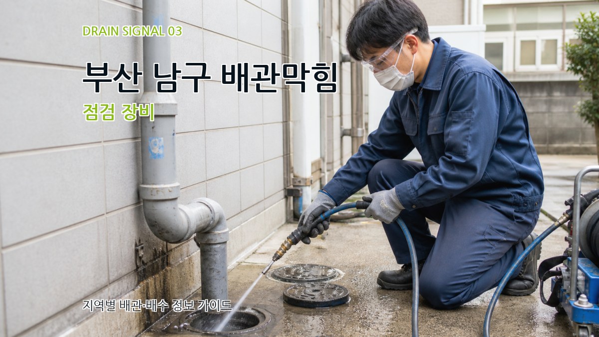 부산 남구 배관막힘 점검 장비