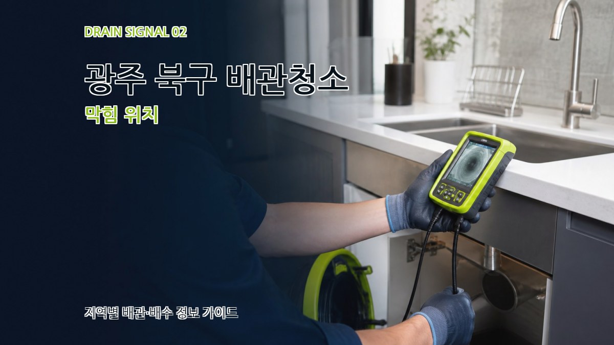 광주 북구 배관청소 막힘 위치