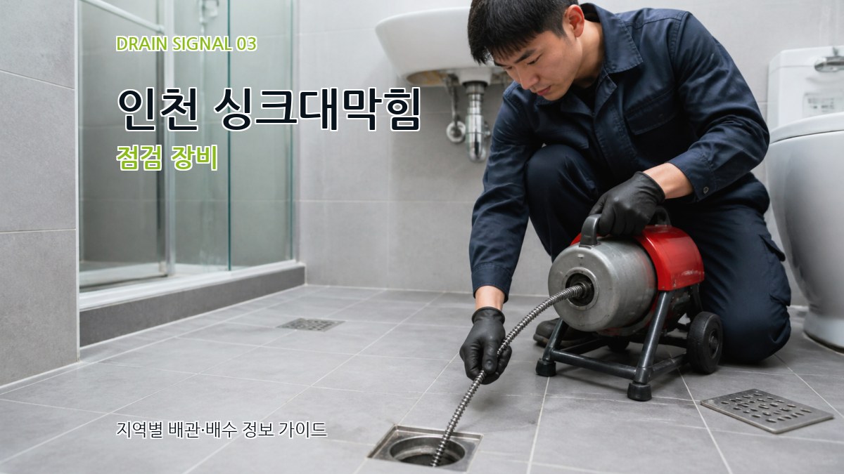 인천 싱크대막힘 점검 장비